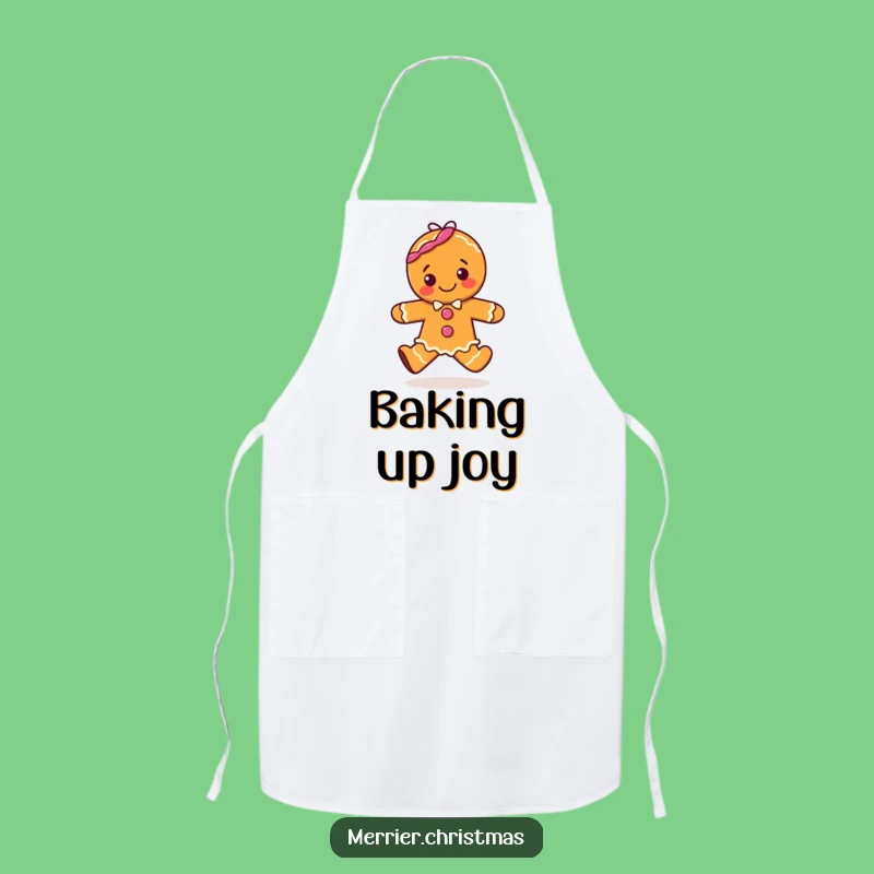 Funny Gingerbread Hop Apron: Kitchen Fun for Bakers and Holiday Gag Gifts