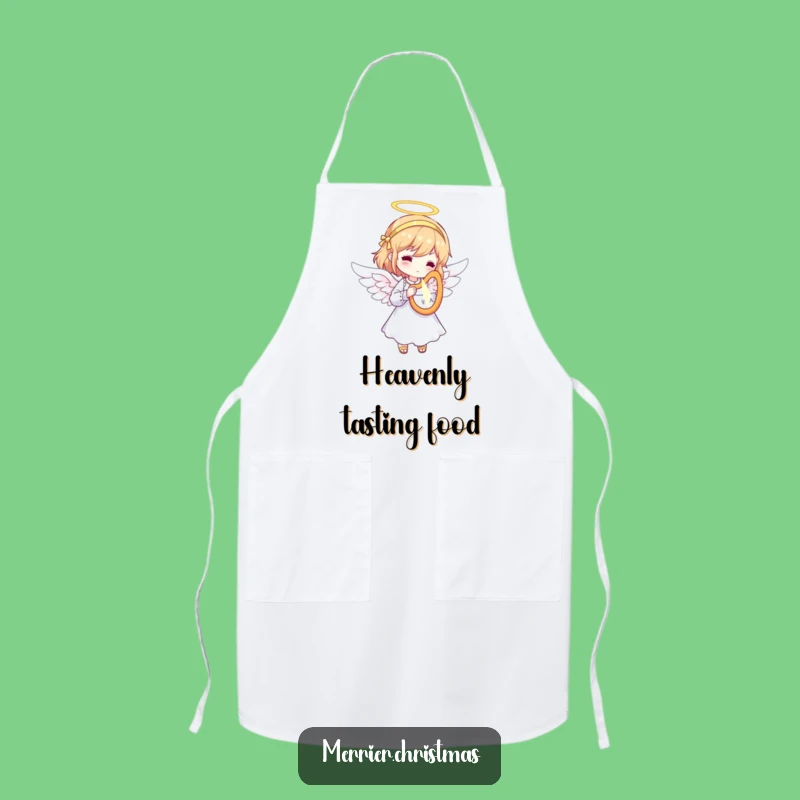 Funny Angel Harp Apron: Divine Kitchen Wear for Hilariously Blessed Cooking