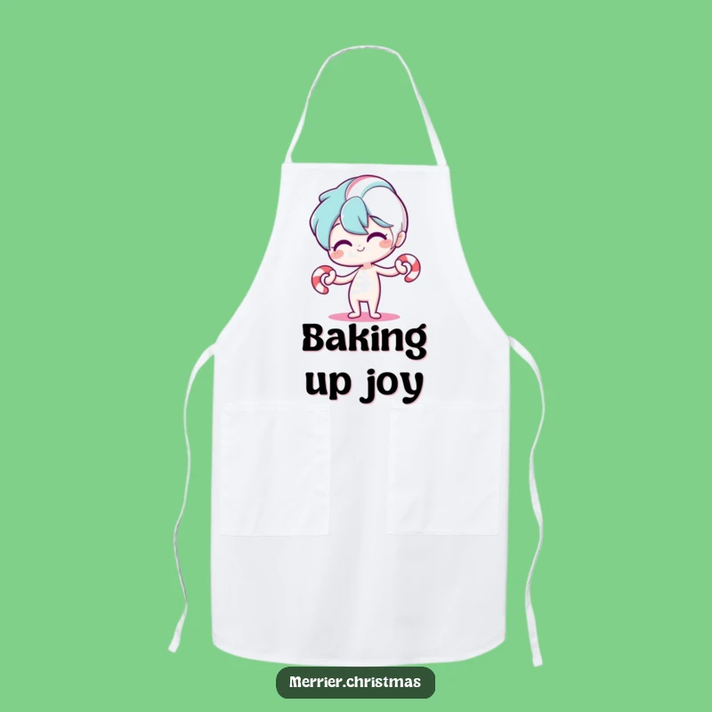 Funny Candy Cane Apron: Cook with Joy in a Playful Bend Design
