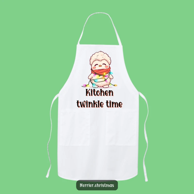Funny Confused Slipper Apron - Hilarious Holiday Kitchen Wear Gift