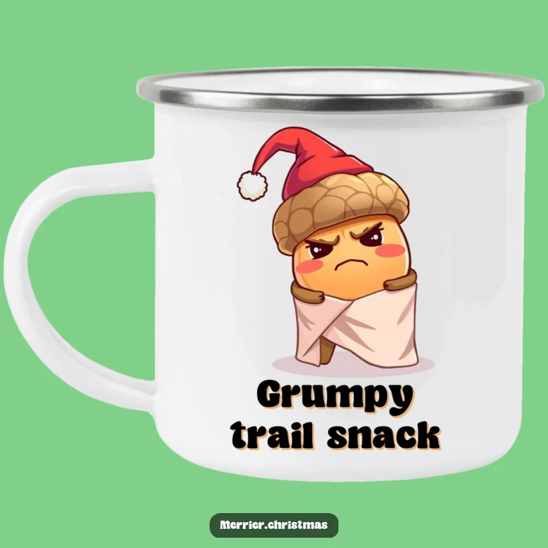 Funny Grumpy Acorn Camping Mug - Grumpy Holiday Camp Gift