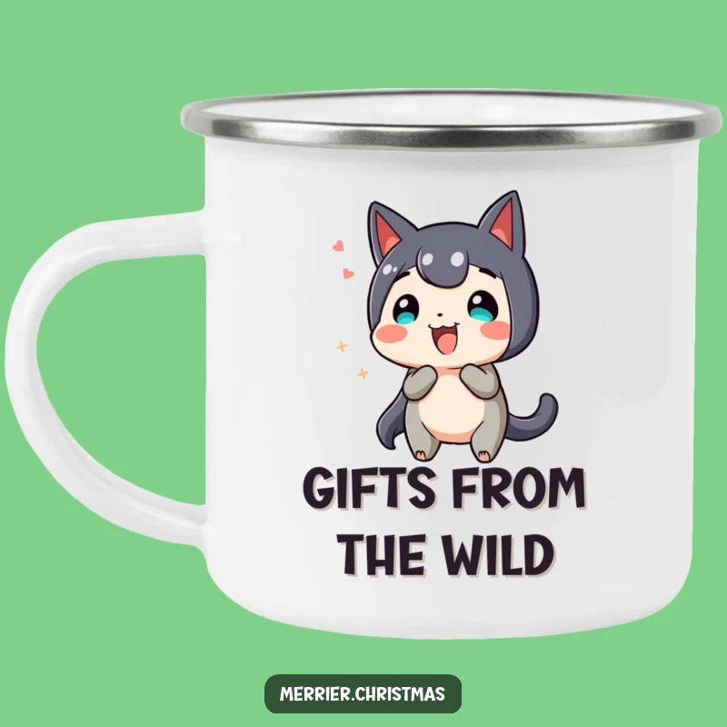 Funny Wiggling Present Camping Mug - Sip Your Excitement!
