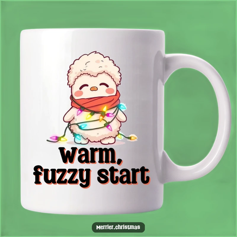 Funny Confused Slipper Lights Mug - Whimsical Holiday Accessory Gift