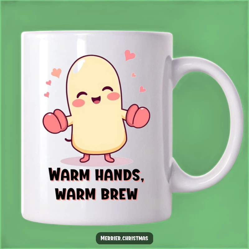 Funny Dancing Mitten Mug: Cute Glee Character, Hilarious Gift