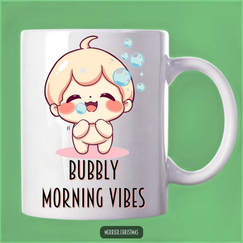 Funny Kawaii Bubble Blower Mug, Joyful Moments and Humorous Gift!