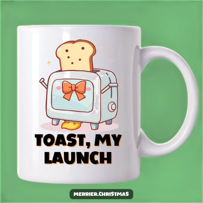 Funny Toaster Oven Launch Mug - Hilarious Blast Off Breakfast Gift