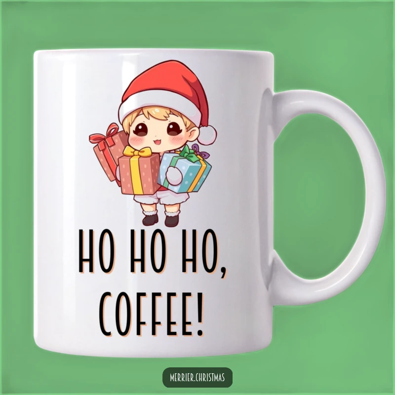Funny Santa Gift Mug: Festive Character Holiday Cartoon Gift for Christmas