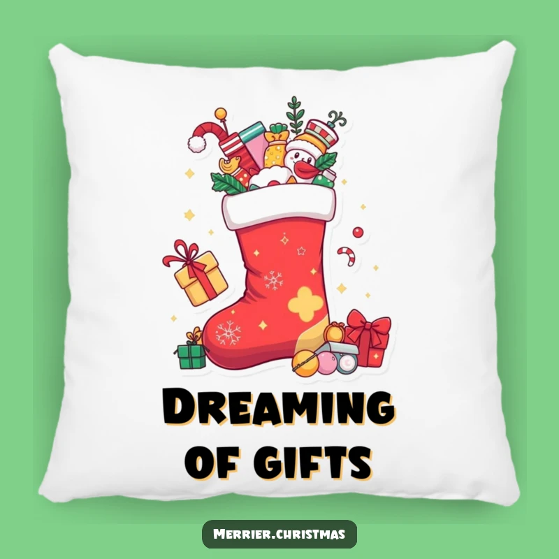 Funny Christmas Stocking Pillow: Cozy Up with Holiday Treasures and Fun