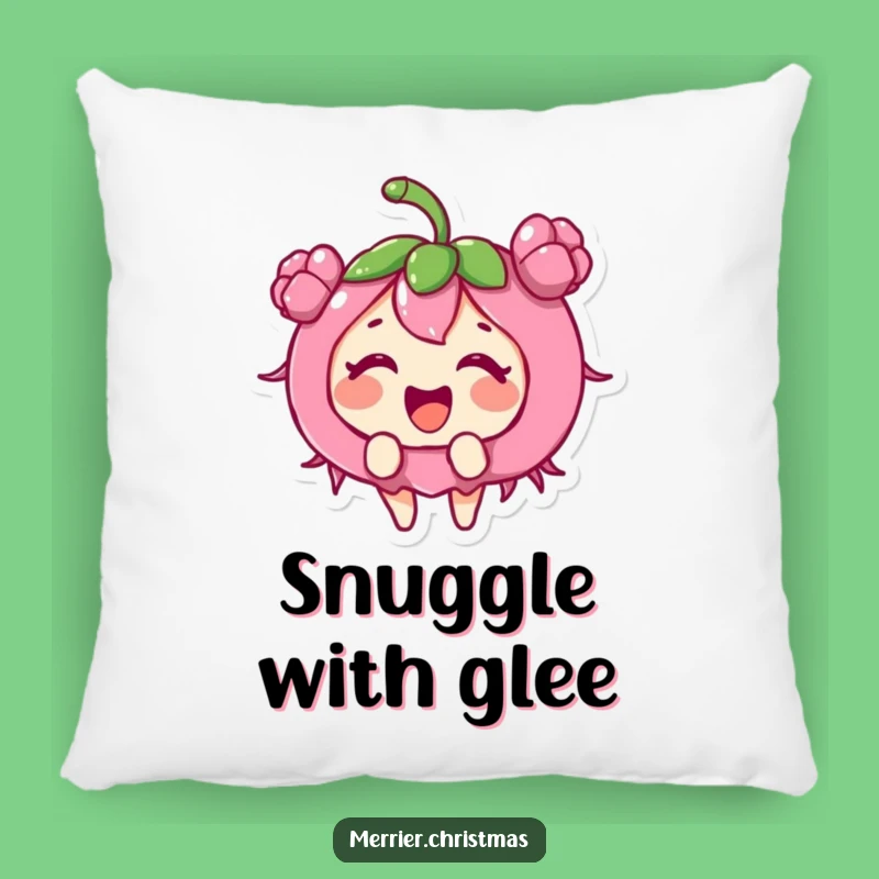 Funny Holly Berry Pillow: Cozy Up with Giggles and Holiday Comfort