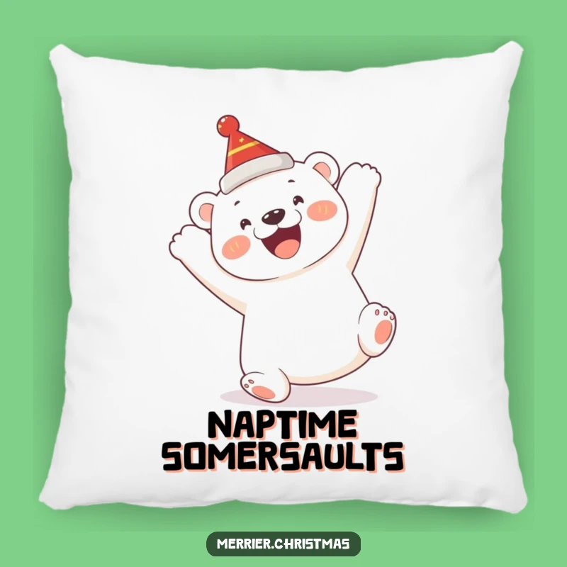 Soft Funny Polar Bear Cub Pillow: Cozy Comfort with Playful Humor!
