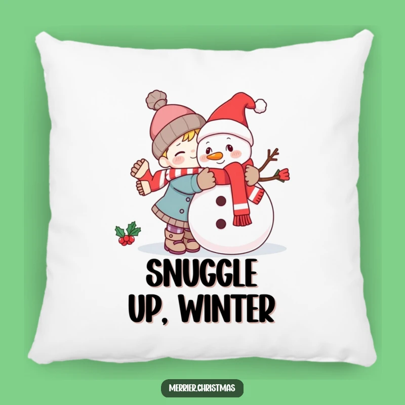 Funny Kawaii Snowman Hug Pillow: Cozy Snuggles and Hilarious Winter Comfort!