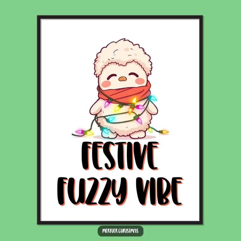 Funny Confused Slipper Digital Art - Instant Whimsical Holiday Decor