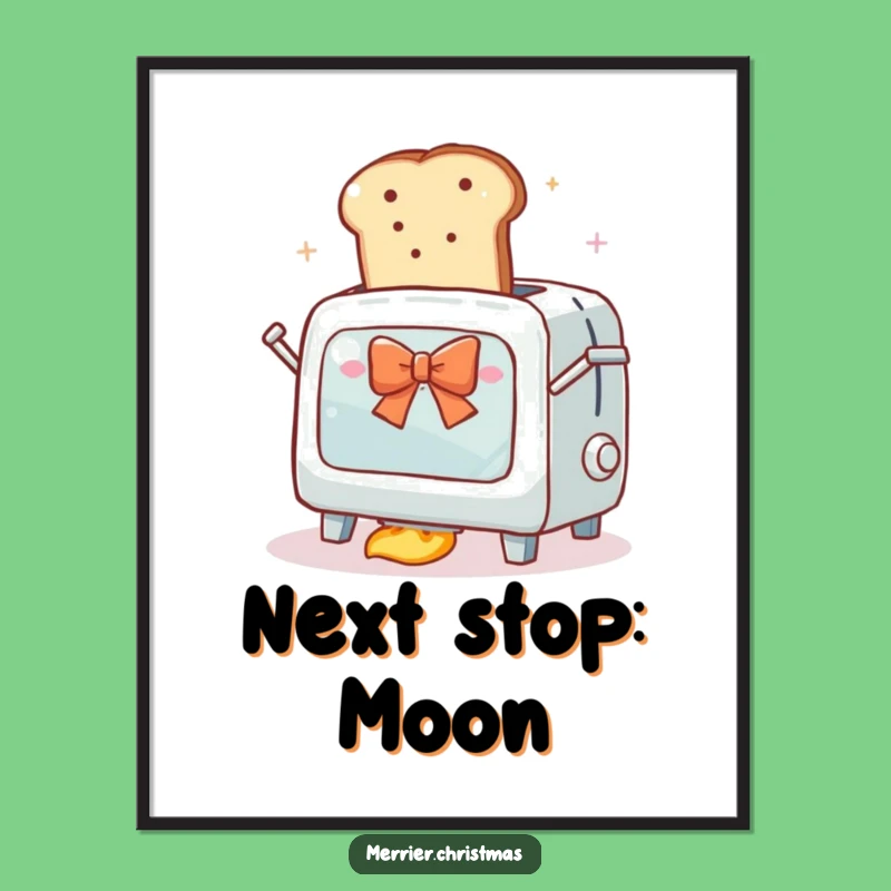 Funny Toaster Oven Launch Digital Art - Instant Cosmic Kitchen Decor