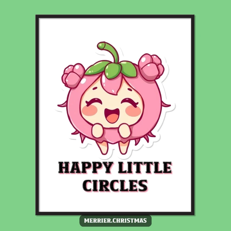 Funny Holly Berry Poster: Decorate with Giggles and Festive Excitement