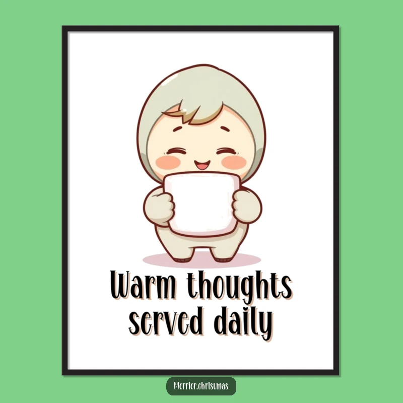 Funny Warm Smile Poster: Decorate with Comforting Cheer!