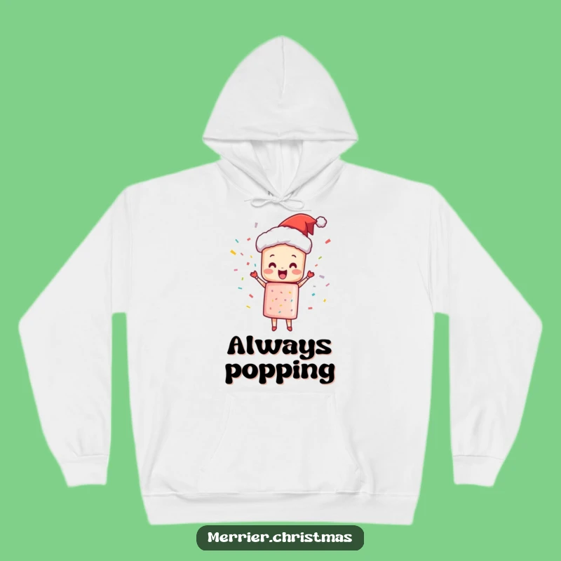 Funny Christmas Cracker Hoodie - Cozy Popping Character, Ultimate Humorous Gift!