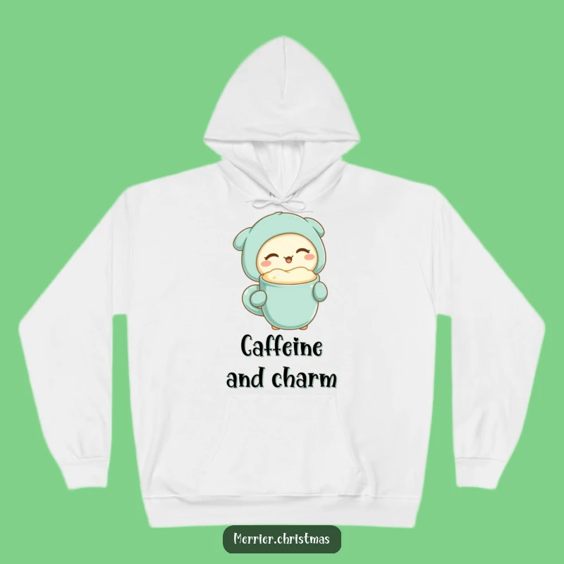 Cozy Funny Kawaii Winking Drinker Hoodie: Your Go-To for Warmth and Hilarious Relaxation!