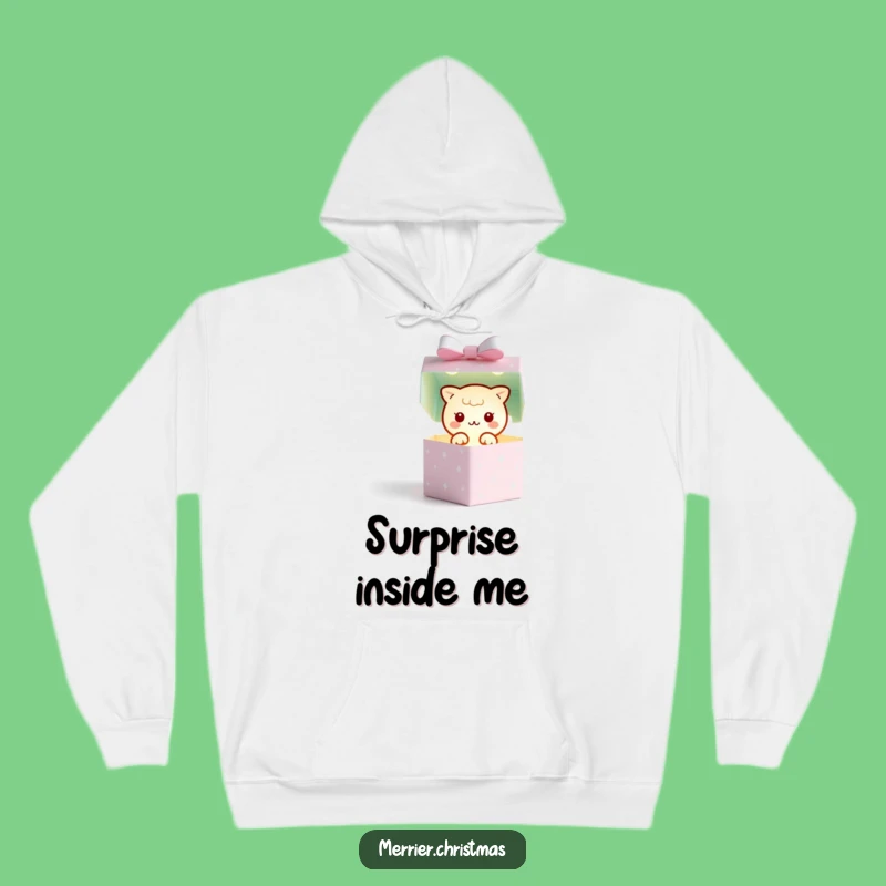 Funny Kawaii Gift Box Hoodie: Cozy Surprise, Perfect Warm & Joyful Gift