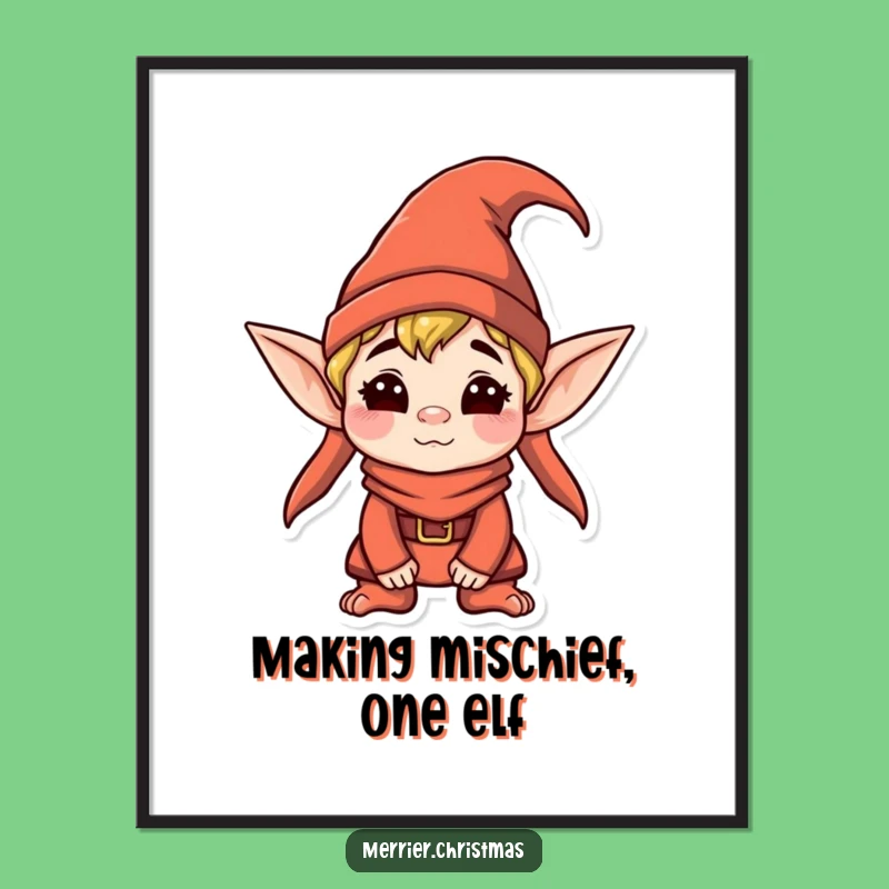 Free Printable Elf Wall Art: Whimsical Downloadable Decor with a Silly Twist