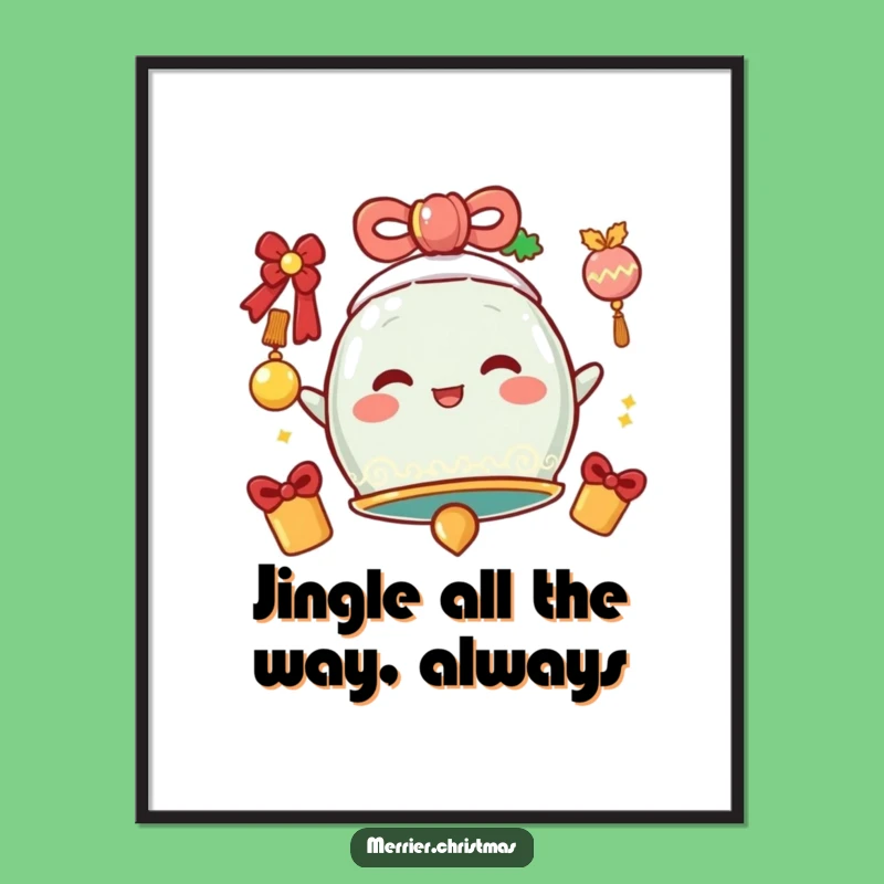 Free Printable Jingle Bell Wall Art: Funny Downloadable Decor for Cheer!