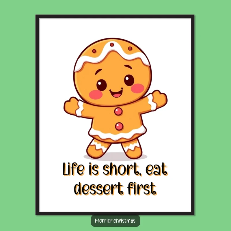 Free Printable Gingerbread Wall Art: Funny Downloadable Decor for a Sweet Home