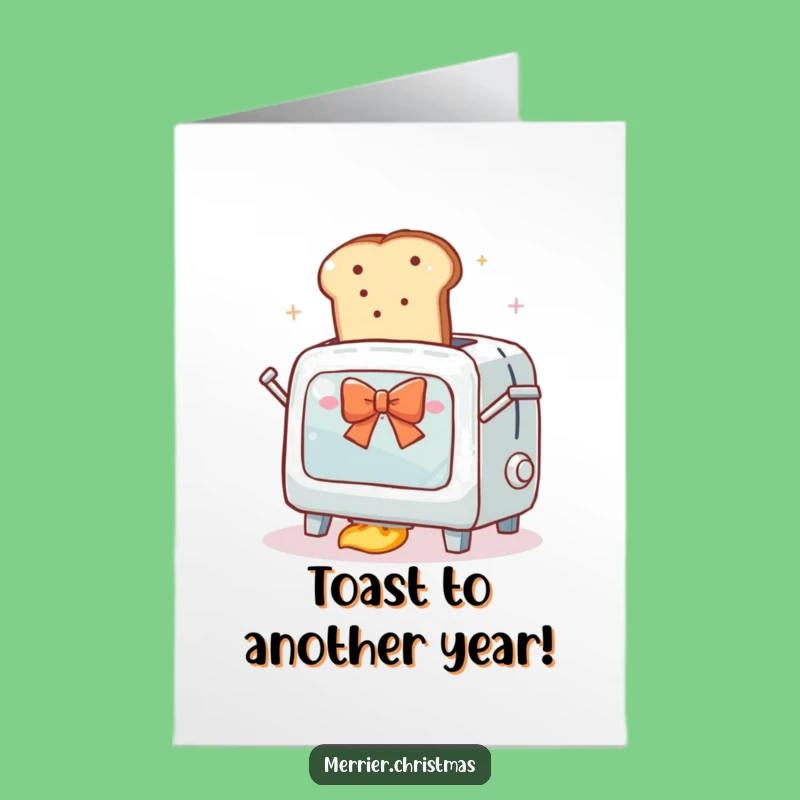 Free Printable Birthday Card: Toaster Oven Blast Off Funny Downloadable Gift