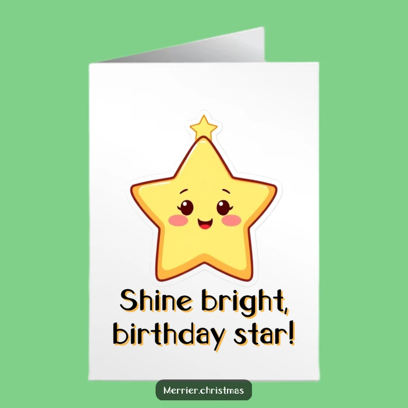 Free Printable Star Birthday Card: Funny Twinkling Downloadable for a Bright Day!