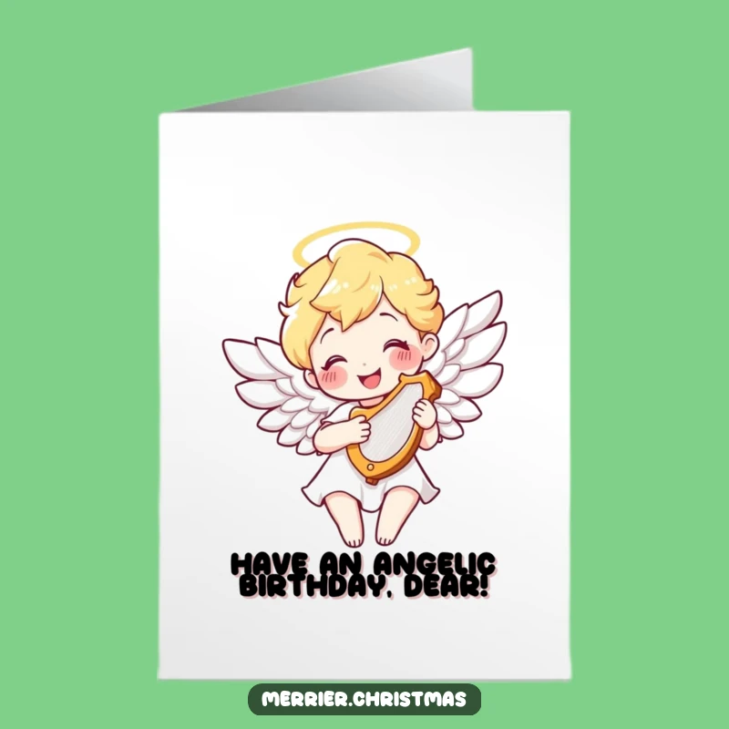 Free Printable Angel Birthday Card: Heavenly Downloadable Gift for a Blessed Celebration