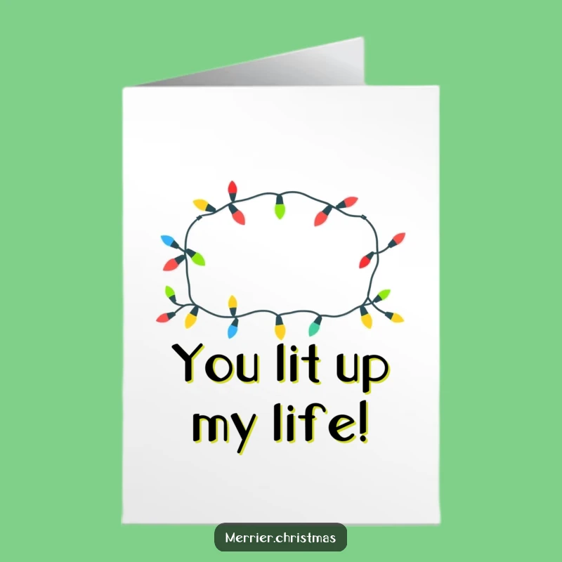 Free Printable Congrats Card: Cheerful Lights Celebrate Your Funny Success!