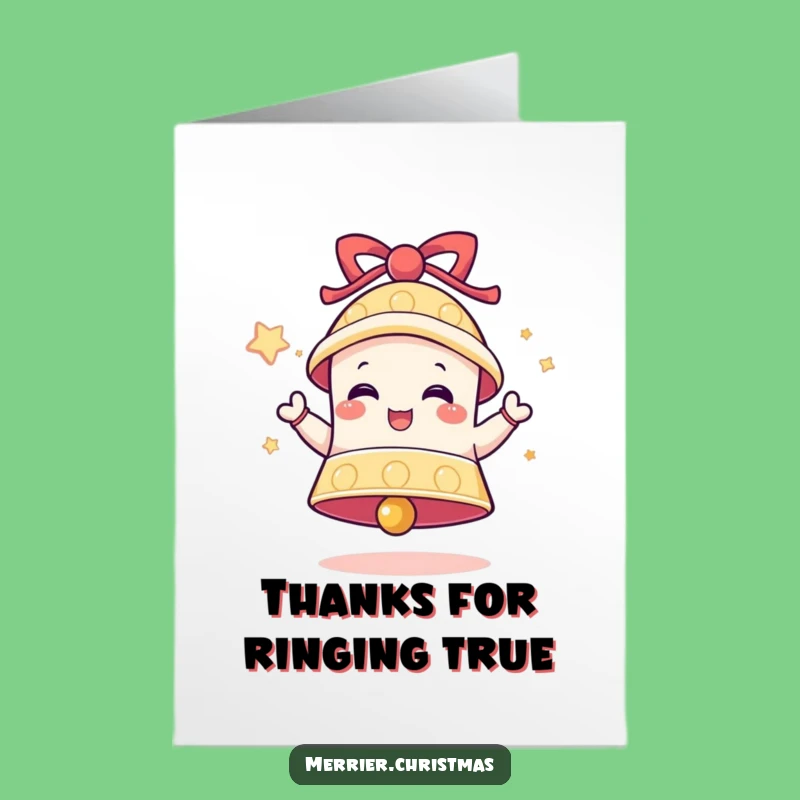 Free Printable Thank You Card: Bell's Happy Ring - Funny Gratitude