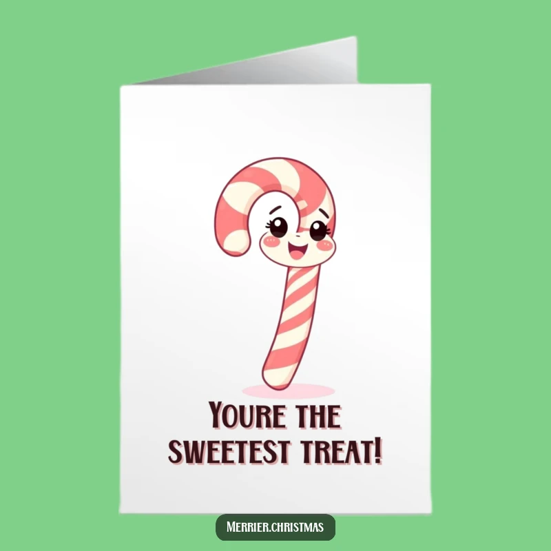 Free Printable Thank You Card: Spinning Candy Cane Says Thanks with Humor!