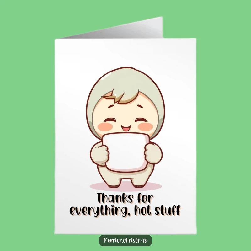 Free Printable Thank You Card: Warm Mug's Comfort - Funny Gratitude