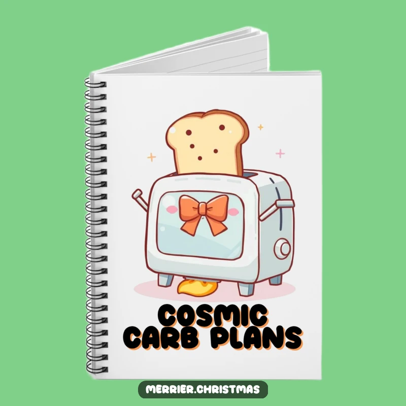 Funny Toaster Oven Launch Notebook - Journal Your Cosmic Ideas