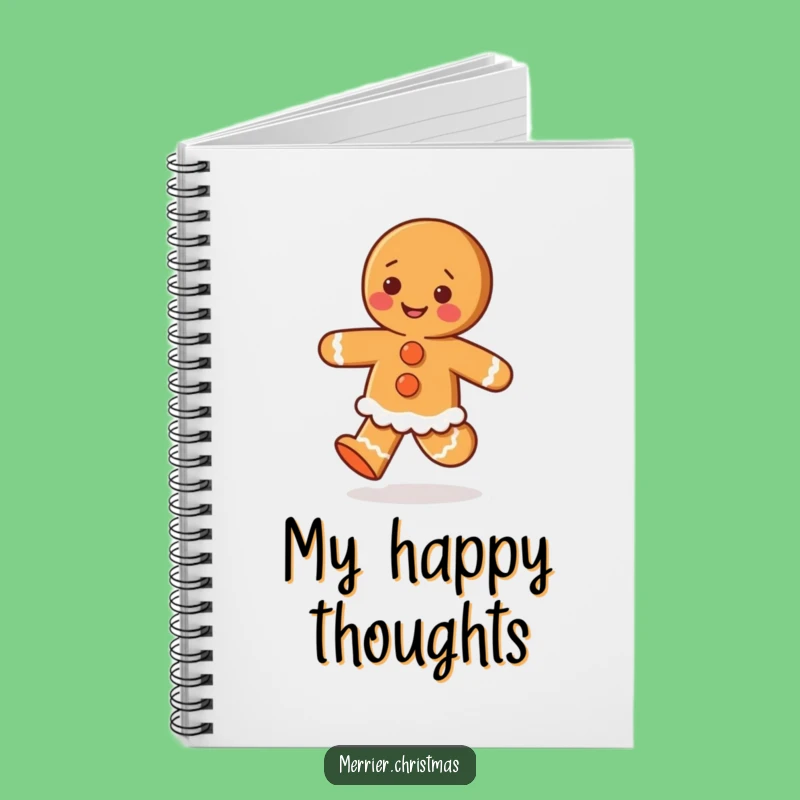 Funny Gingerbread Planner Notebook: Happy Holiday Ideas, Perfect Funny Gift