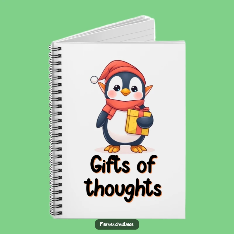 Funny Elf Penguin Notebook - Cute Festive Journal, Perfect for Holiday Notes!