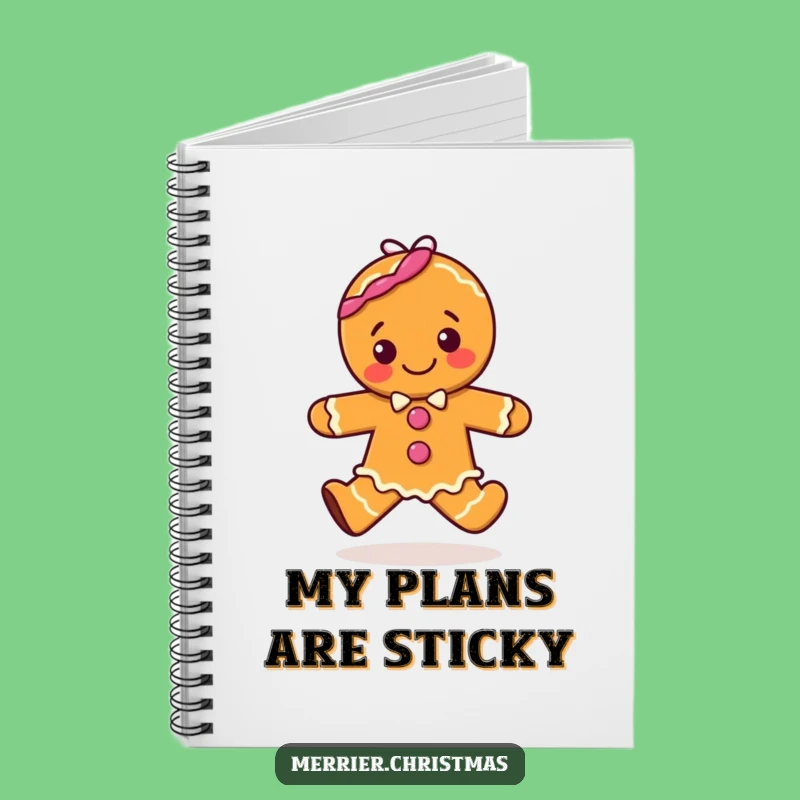 Funny Gingerbread Hop Notebook: Jot Down Sweet Ideas with Cheer