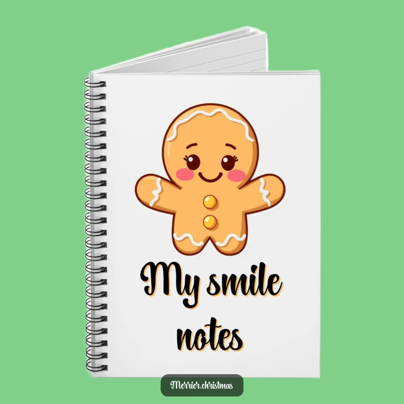 Funny Gingerbread Man Notebook: Jot Down Sweet Ideas Cheerfully