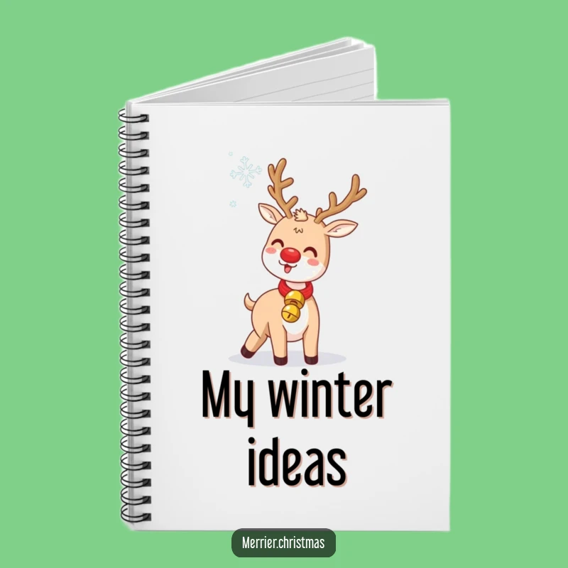 Funny Jingle Bell Reindeer Notebook: Jot Down Holiday Ideas with Cheer!