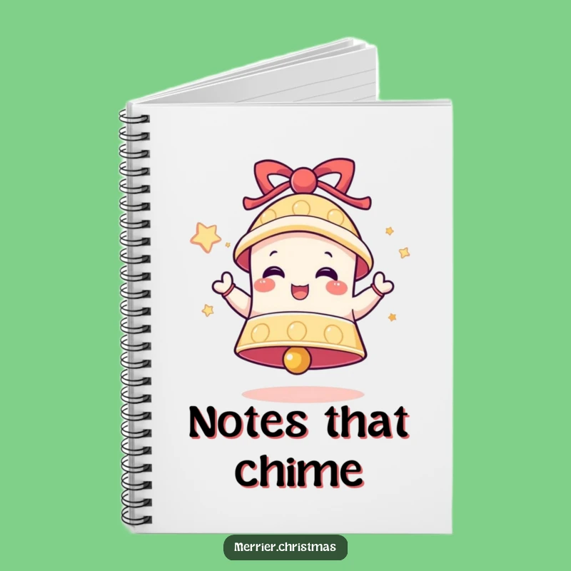 Funny Festive Bell Notebook: Jot Down Joyful Notes with Delight!