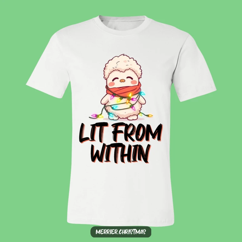 Funny Confused Slipper T-Shirt - Cozy Holiday Blunder Humor Gift