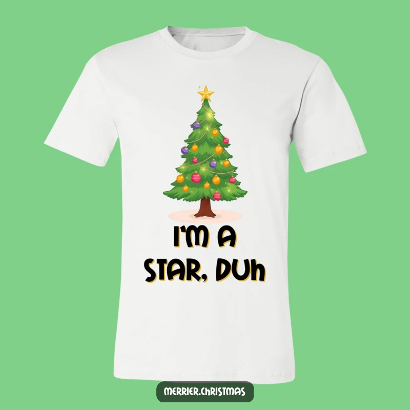 Funny Cute Christmas Tree T-Shirt: Sparkling Ornaments for a Festive Vibe