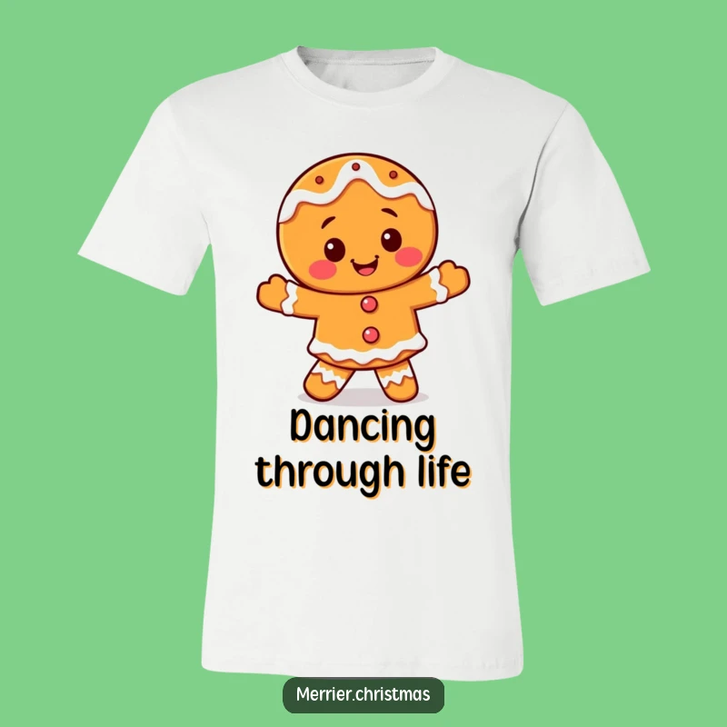 Funny Gingerbread Dance T-Shirt - Happy Iced Character Gift, Perfect Holiday Style!