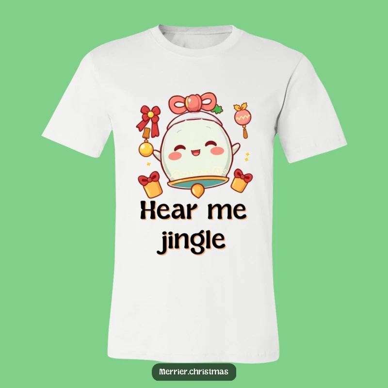 Funny Jingle Bell T-Shirt - Cheerful Vibing Character, Amazing Humorous Gift!