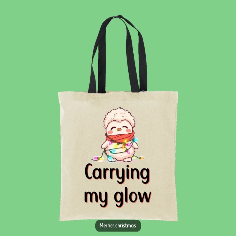 Funny Confused Slipper Tote Bag - Festive Accessory Mishap Gift