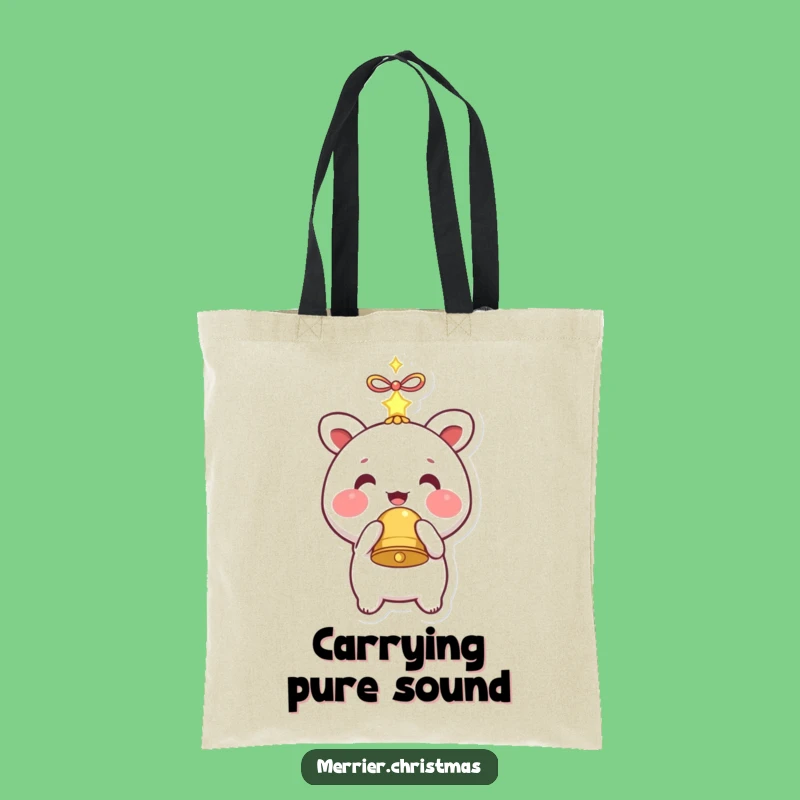 Funny Kawaii Tote Bag: Bell Charm Carrier, Practical Funny Gift for Shoppers