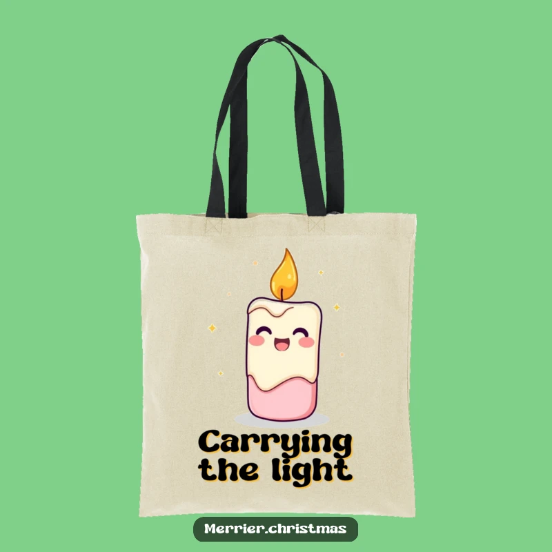 Funny Cheerful Candle Tote Bag: Carry Your Bright Energy Everywhere!