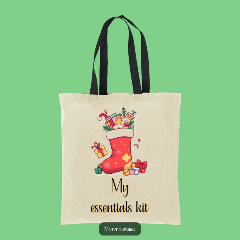 Funny Christmas Stocking Tote Bag: Carry Your Holiday Gifts and Cheer