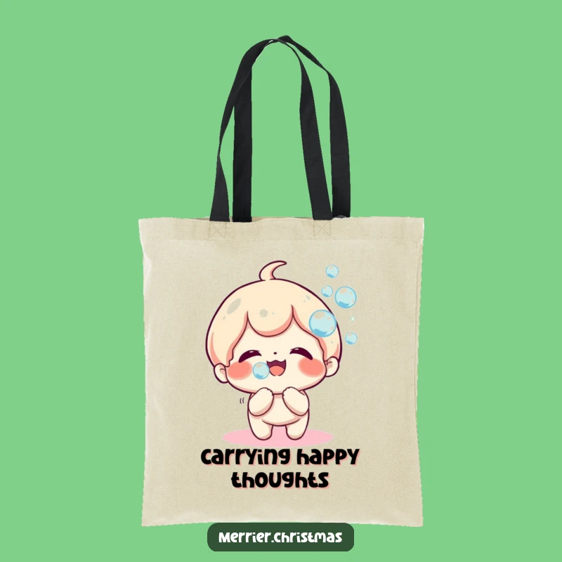 Funny Kawaii Bubble Blower Tote Bag, Carry Your Joyful Aura!