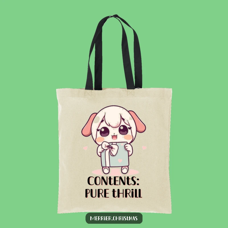 Funny Kawaii Gift Shaker Tote Bag, Carry Your Joyful Style!