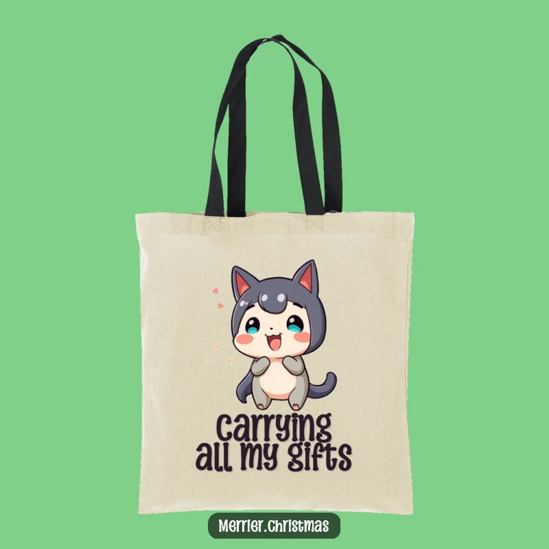 Funny Wiggling Present Tote Bag - Carry Your Excitement Everywhere!